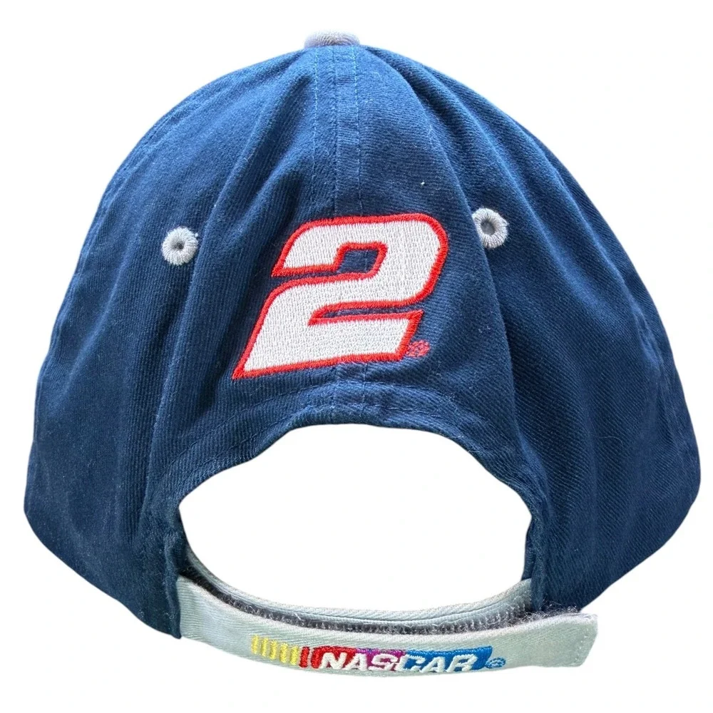 Vintage Y2K Rusty Wallace No. 2 Miller Lite NASCAR AP Action Strapback Hat Cap